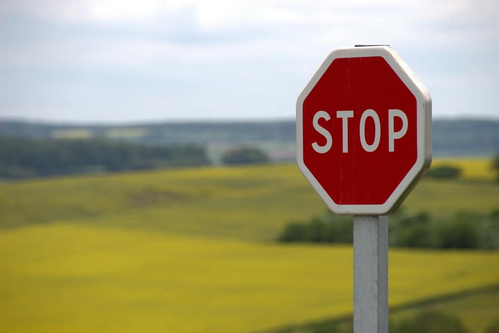 verkeersregels stopbord