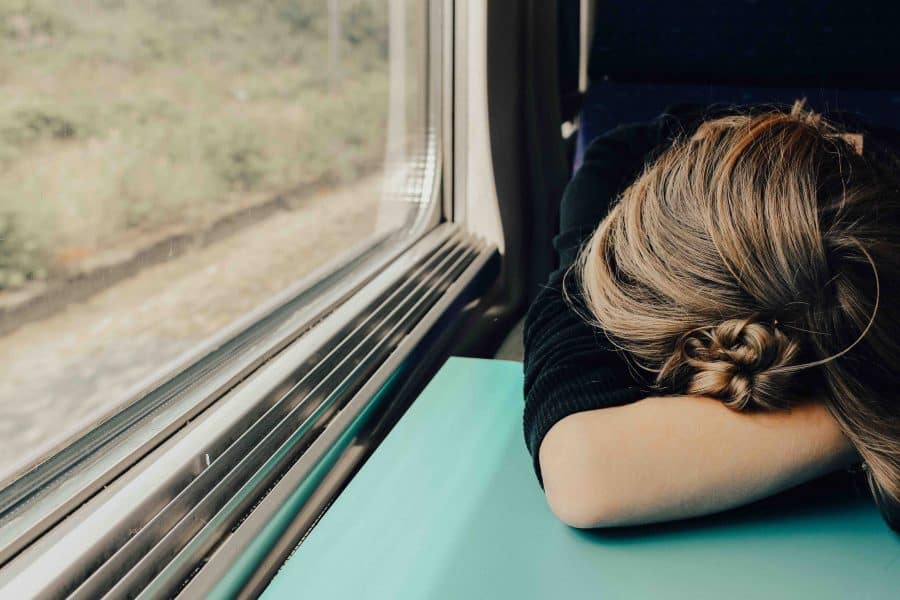 slaapapneu slapen trein